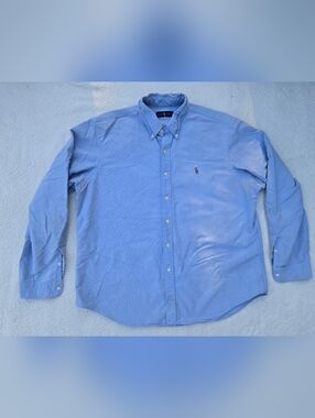 Ralph Lauren Sky Blue Button-Down Oxford Shirt XXL